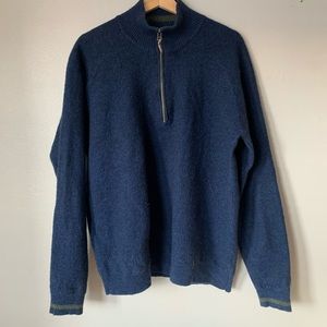 Smartwool 1/4 zip 100% merino wool